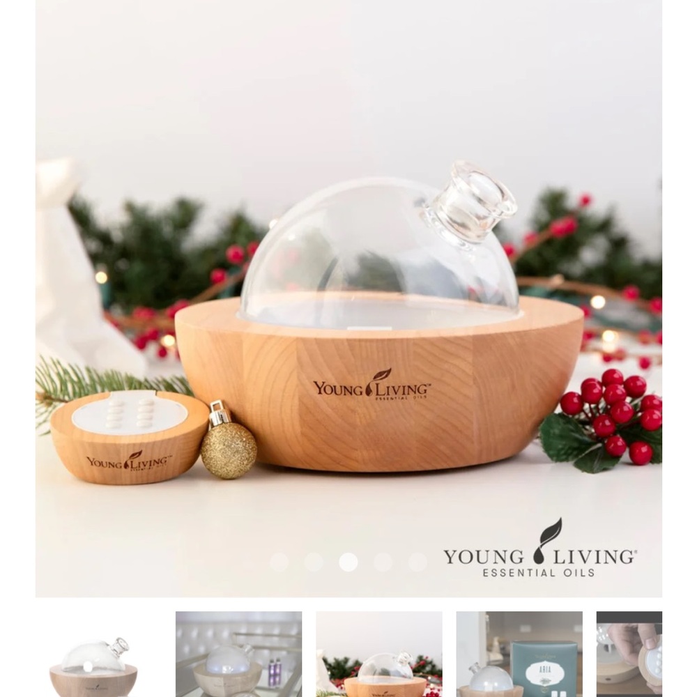 Young Living Wooden and Glass Aromatherapy Diffuser